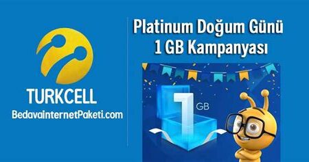 Turkcell Doğum Günü Bedava İnternet